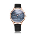 China manufacture custom logo fashion simple rose gold case ladies automatic wrist watches